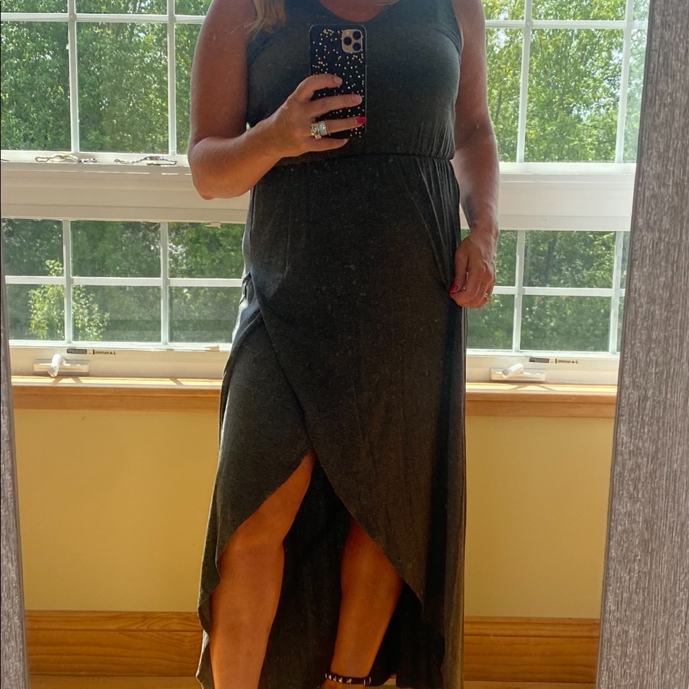 Charcoal maxi dress!